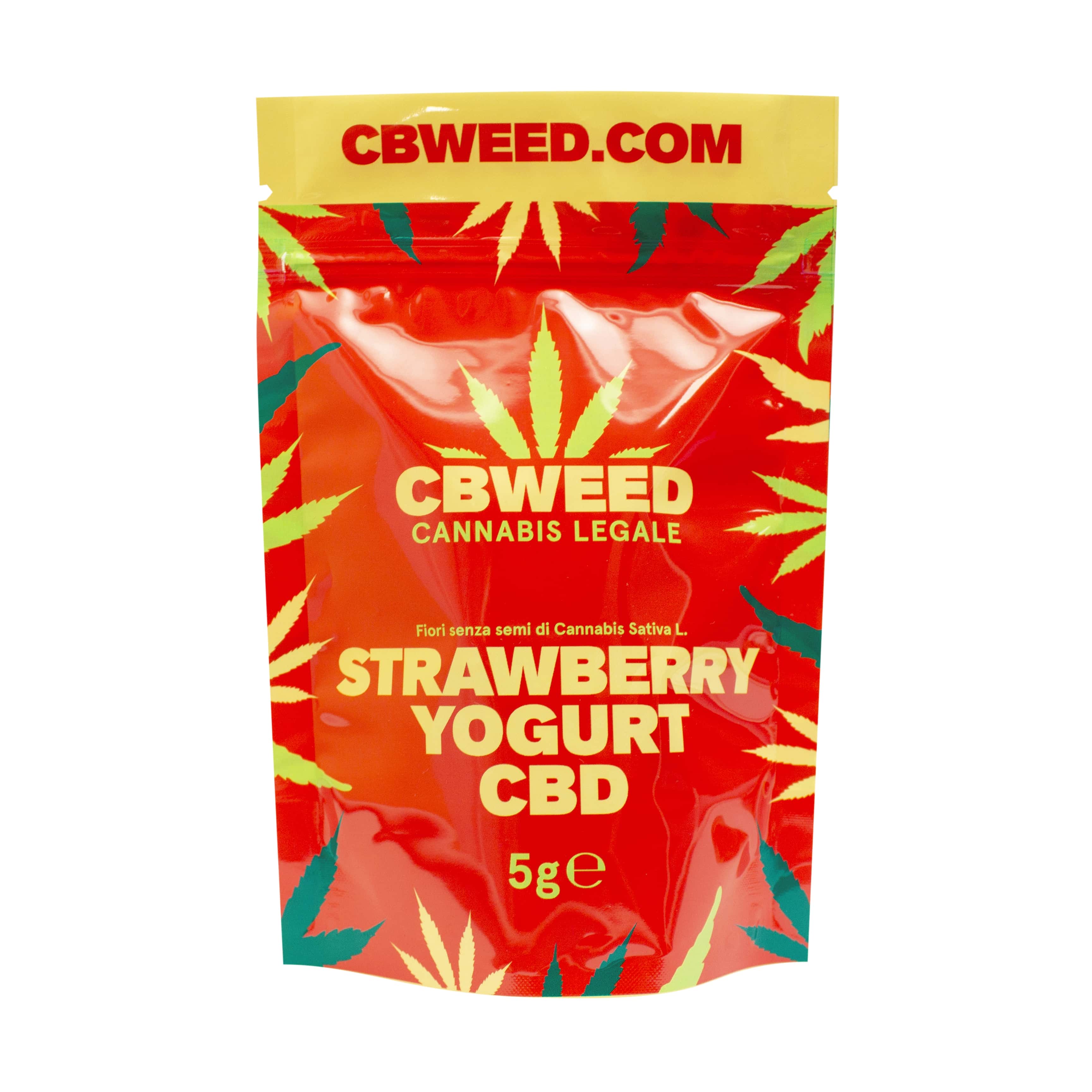 Strawberry yogurt CBD 2g coltivazione greenhouse